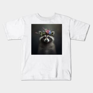 Funny raccoon Kids T-Shirt